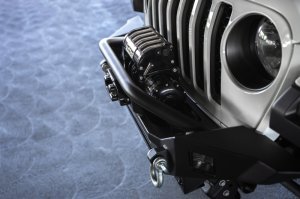 Jeep Wrangler JL Front Bumper - DV8 Offroad - FS-7 Mid-Width Winch - `18-`23 Jeep Wrangler JL Front Bumper - DV8 Offroad - FS-7 Mid-Width Winch - `18-`23